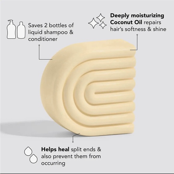 Kitsch Coconut Oil Solid Conditioner Bar - Cream - Picture 3 of 3